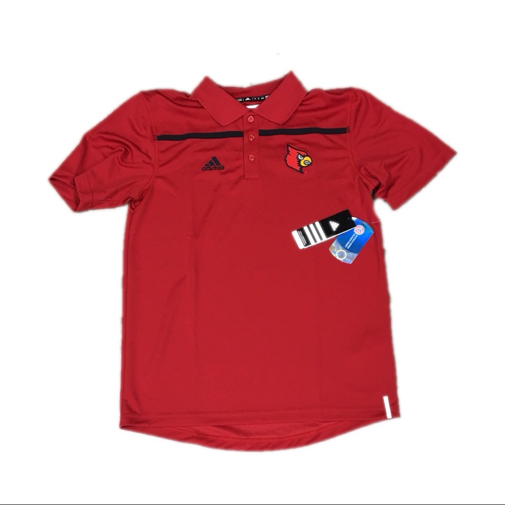 Louisville Cardinals Adidas Men’s Polo Shirt‎ Small